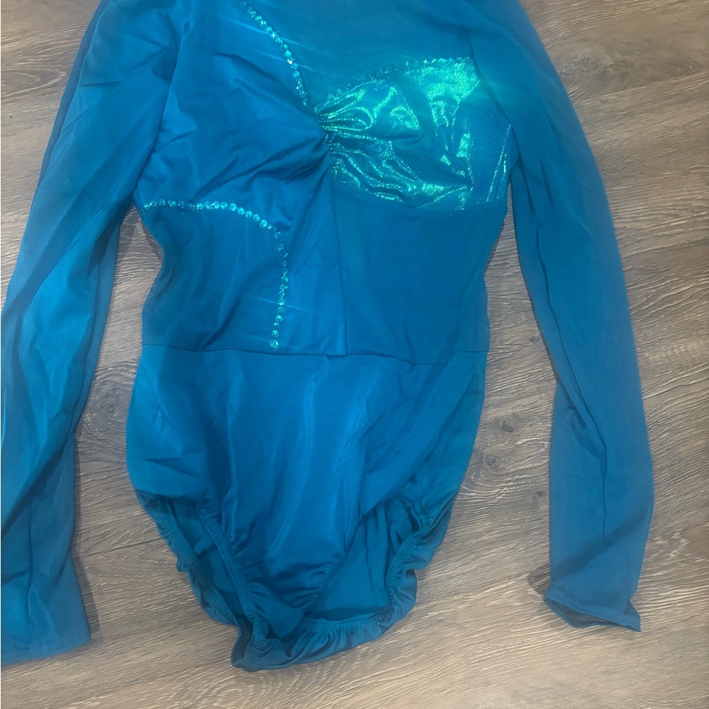 Blue Long Sleeve blue dance costume